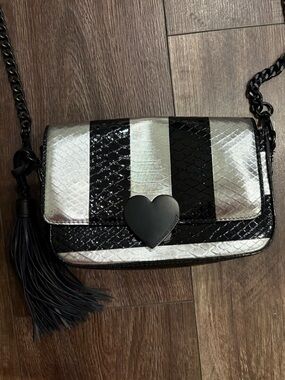 Victoria’s Secret Luxe Python Stripe Downtown CrossBody